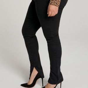 GOOD AMERICAN GOOD WAIST LONG slit out seam S 16